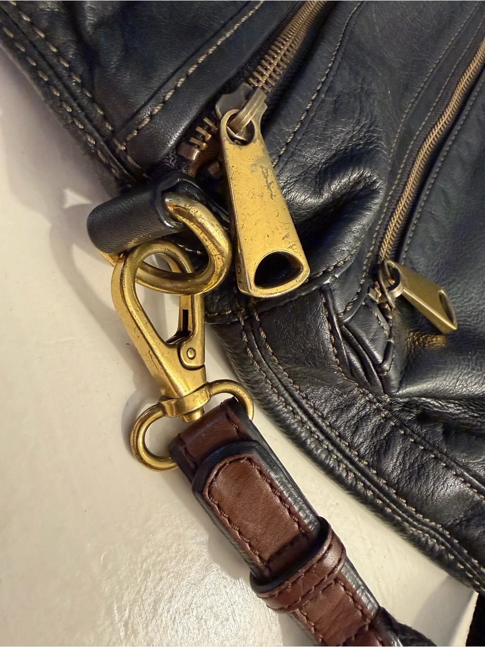 Fossil leather Fold over Explorer.